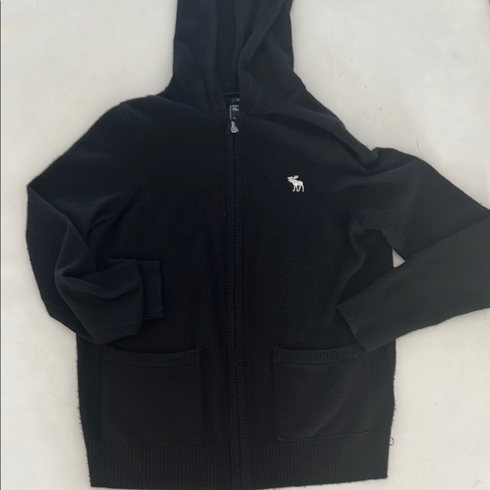 Abercrombie & Fitch Black Cashmere Hoodie